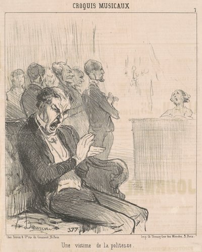 Une victime de la politesse - Honoré Daumier