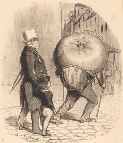 Une Leçon de botanique - Honoré Daumier