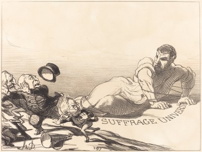 Une Panique de Lilliputiens - Honoré Daumier
