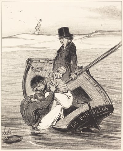 Une révolte à bord - Honoré Daumier
