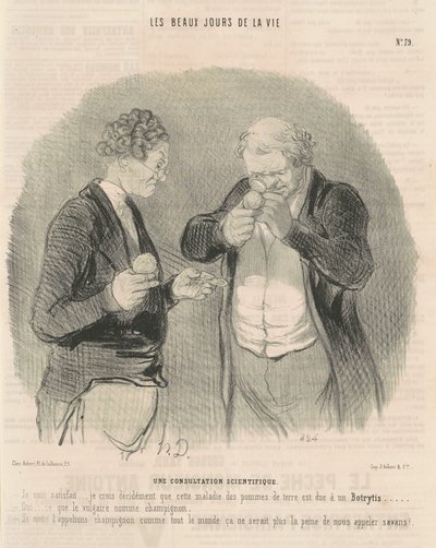 Une consultation scientifique - Honoré Daumier