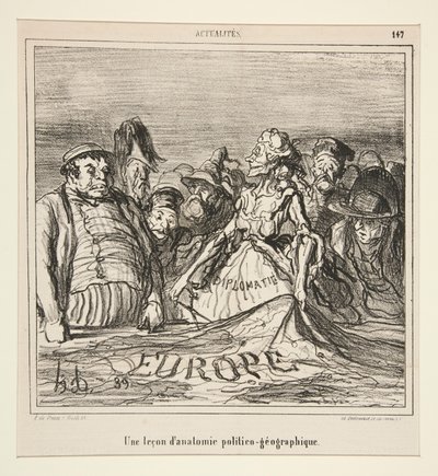 Une leçon - Honoré Daumier
