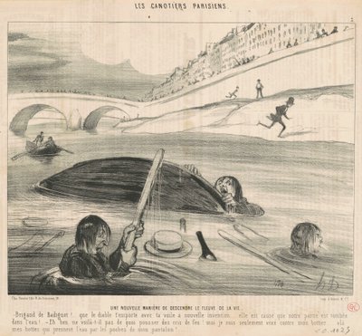 Une nouvelle manière de descendre le fleuve de la vie - Honoré Daumier