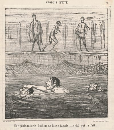 Une plaisanterie dont ne se lasse... - Honoré Daumier