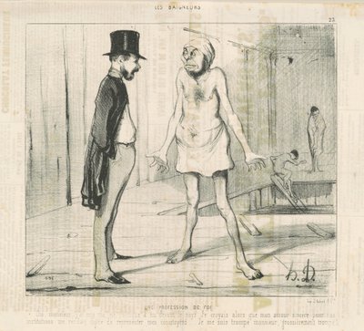 Une profession de foi - Honoré Daumier