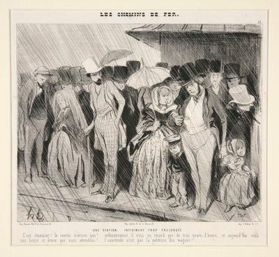 Une station infiniment trop prolongée: C - Honoré Daumier