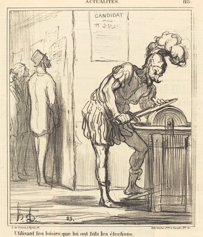 Utilisant les loisirs... - Honoré Daumier