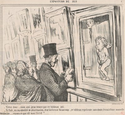 Viens donc ..., mon ami, je ne trouve pas ... - Honoré Daumier