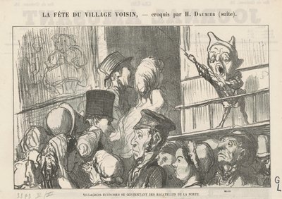 Villageois économes se contentant... ; À la campagne, pas de grèves de cochers... - Honoré Daumier