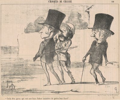 Voilà des gens ont une ... fichue manière ... - Honoré Daumier