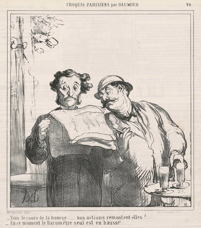 Vois le cours de la bourse - Honoré Daumier