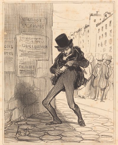 Volé!... Rue vide-gousset... - Honoré Daumier