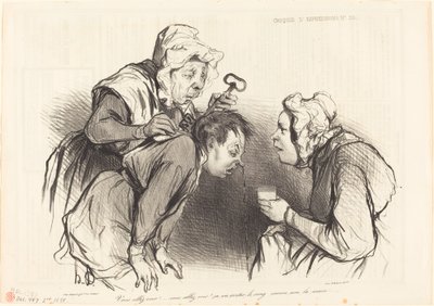 Vous allez voir !... ça va arrêter le sang... - Honoré Daumier