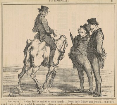 Vous voyez ... je viens de faire ... mon marché ... - Honoré Daumier