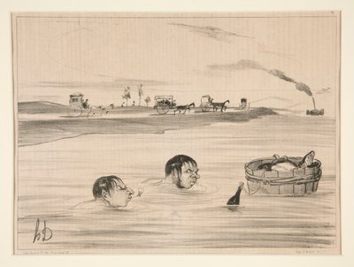 Voyage à St. Cloud - Honoré Daumier