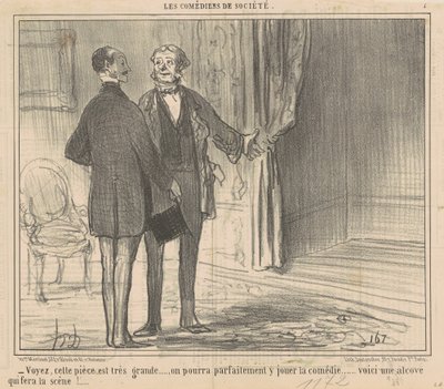 Voyez, cette pièce est très grande... - Honoré Daumier