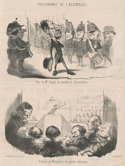 Vue de M. Dupin se rendant à l