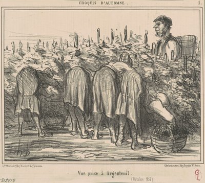 Vue prise à Argenteuil (Octobre 1856) - Honoré Daumier