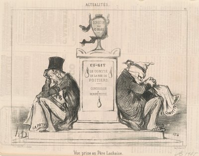 Vue prise au Père Lachaise - Honoré Daumier