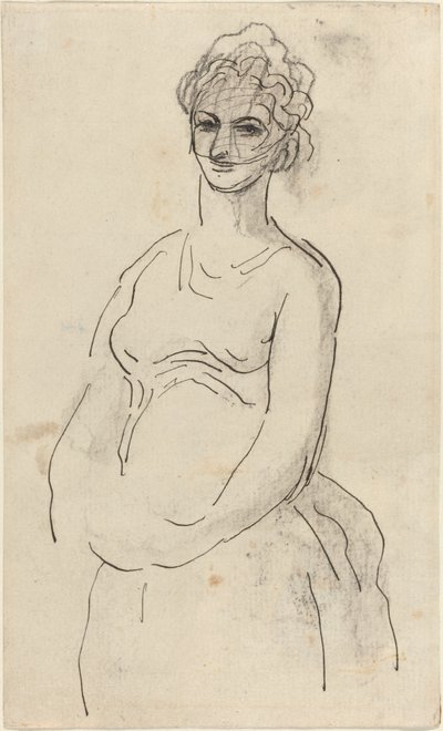 Femme voilée - Honoré Daumier