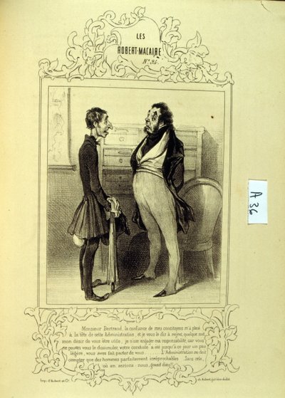 Illustrations sur les idées et légendes de Philipon sous le titre Les Cent et Robert Macaire - Honoré Daumier