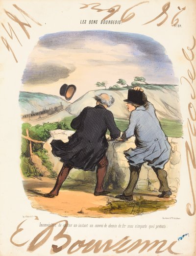 Inconvénient de quitter - Honoré Daumier and Edouard Bouvenne