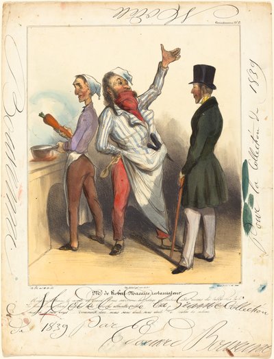 M. de Robert Macaire Restaurateur - Honoré Daumier and Edouard Bouvenne