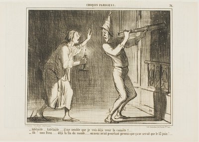 "- Adélaïde, Adélaïde... Je crois que je vois la comète arriver ! !... - Oh mon Dieu... c