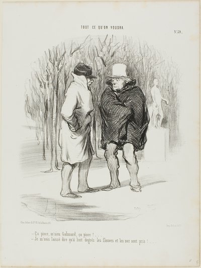 "- Il fait froid, Monsieur Galimard, il fait froid !.... - Permettez-moi de vous dire qu