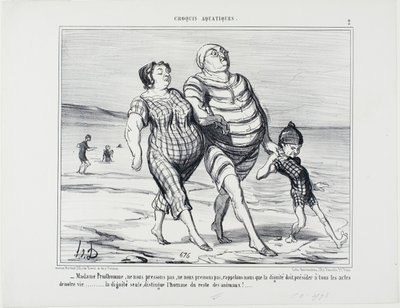 "Madame Prudhomme, ne nous précipitons pas, rappelons que la dignité doit présider à tous les actes de la vie... la dignité seule distingue l