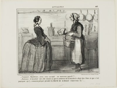 "Madeleine, comment as-tu pu accepter un morceau de viande comme celui-ci  - Madame, le boucher m