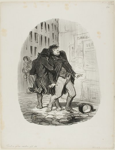 "- Dis-moi, mon ami, tous les gens qui marchent dans ce quartier se retournent... se pourrait-il que ce soit le quartier du politicien ", planche 66 de Tout Ce Qu