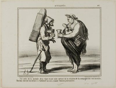 Suite à la maladie du vin mais aussi à la fondation de la "Société pour la production de vin artificiel", même Bacchus décide de passer à l