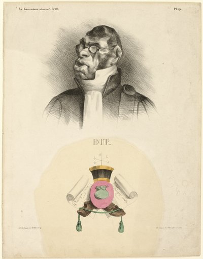 DUP..., plate 171 from Célébrités de la Caricature - Honoré Victorin Daumier
