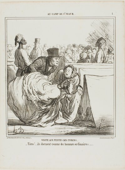 "Je ne veux pas aller dans une eau aussi profonde...... il y a sûrement de gros poissons là-dedans", planche 1 d