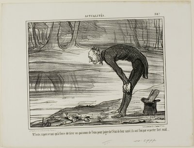 M. Coste constatant que les poissons qu