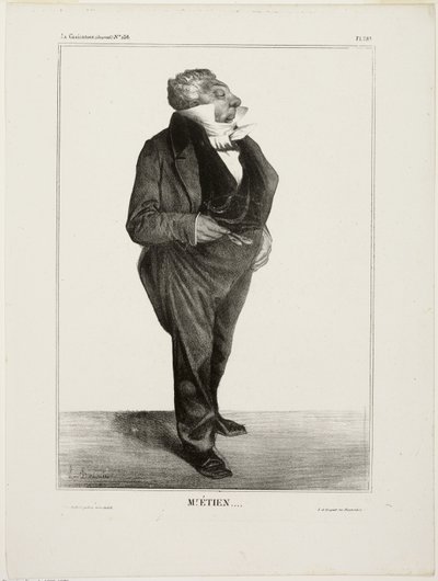 Mr. Étien...., plate 283 from Célébrités de la Caricature - Honoré Victorin Daumier