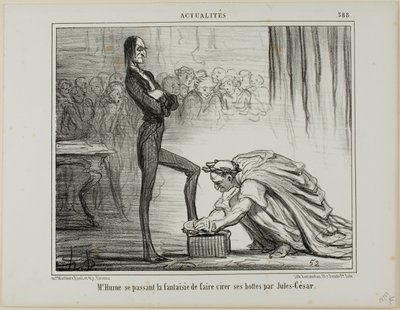 M. Hume fantasme sur Jules César en train de cirer ses bottes, planche 388 d