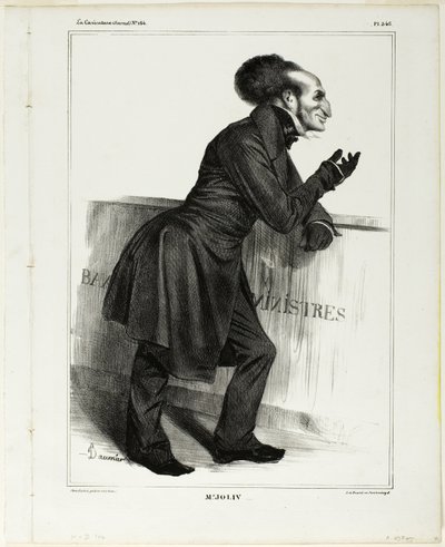 Mr. Joliv...., plate 346 from Célébrités de la Caricature - Honoré Victorin Daumier