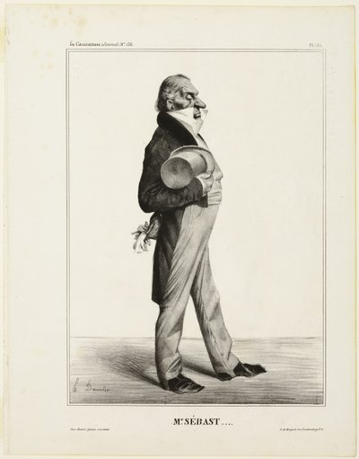 Mr. Sébast ...., plate 281 from Célébrités de la Caricature - Honoré Victorin Daumier