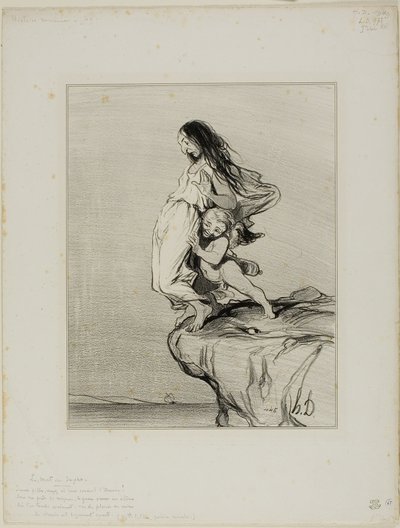 La mort de Sappho. "Jeunes filles, vous voyez où l