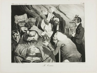 Tentation, planche 453 - Honoré Victorin Daumier