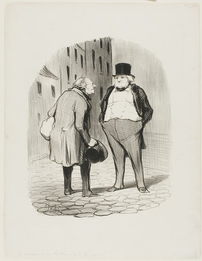 Le bourgeois et son tailleur, planche 5 de Les Bons Bourgeois - Honoré Victorin Daumier