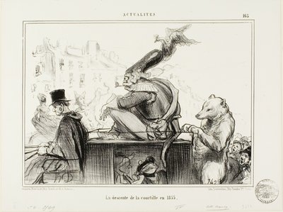 La descente de la Courtille en 1855, planche 165 d