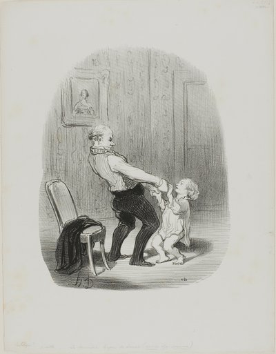The First Dance Lession, de Les Papas - Honoré Victorin Daumier