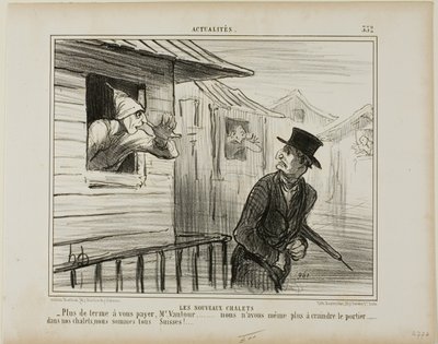 Les nouveaux blockhaus. "- Plus de loyer à payer, Monsieur Vautour... et nous n