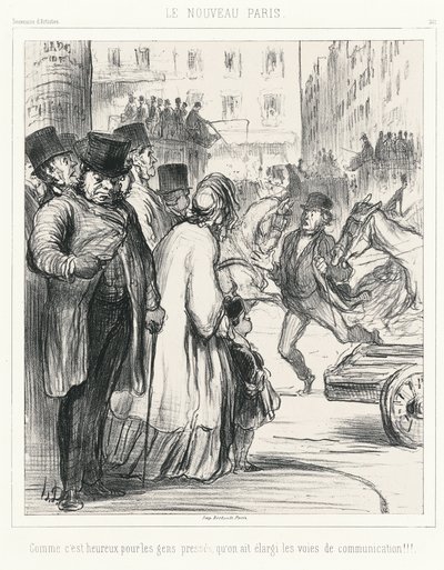 Le nouveau Paris. Heureusement pour les plus pressés que les avenues ont été élargies ! !!, planche 301 de Souvenirs d