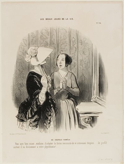 Le chapeau Pamela. "Vous avez parfaitement raison Madame d