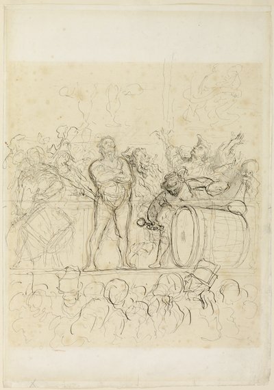 The Side Show (La Parade) - Honoré Victorin Daumier