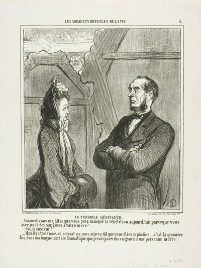Le terrible directeur. "- En effet ! Vous êtes en train de me dire que vous avez manqué la répétition d